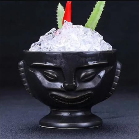 diskon retro cocktail bar hawaje tiki totem mug gelas - 